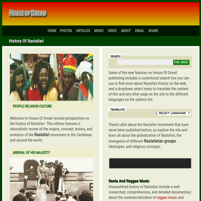 Rastafari In The Caribbean